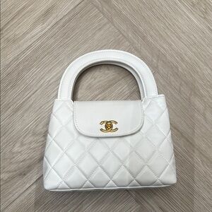 White Quilted Handbag